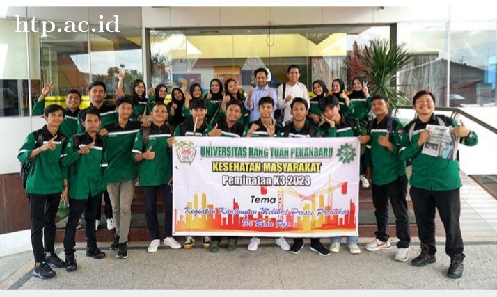 Praktikum Lapangan Mahasiswa Fakultas Kesehatan Prodi S1 Kesmas Peminatan K3 UHTP di Riau Pos