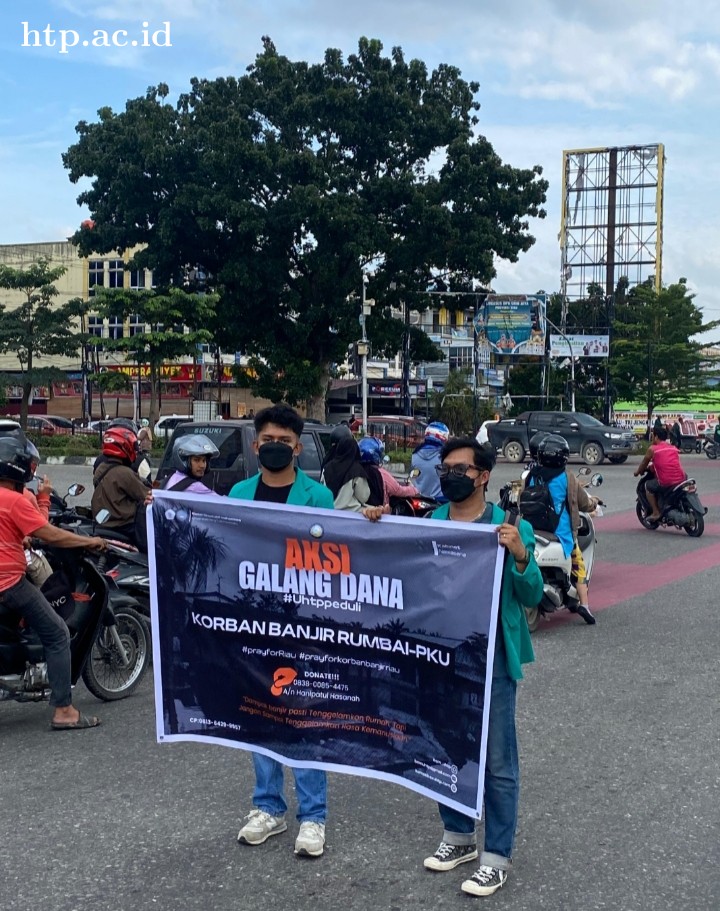 Peduli Korban Banjir BEM Universitas HangTuah Pekanbaru Galang Aksi Donasi Kemanusiaan