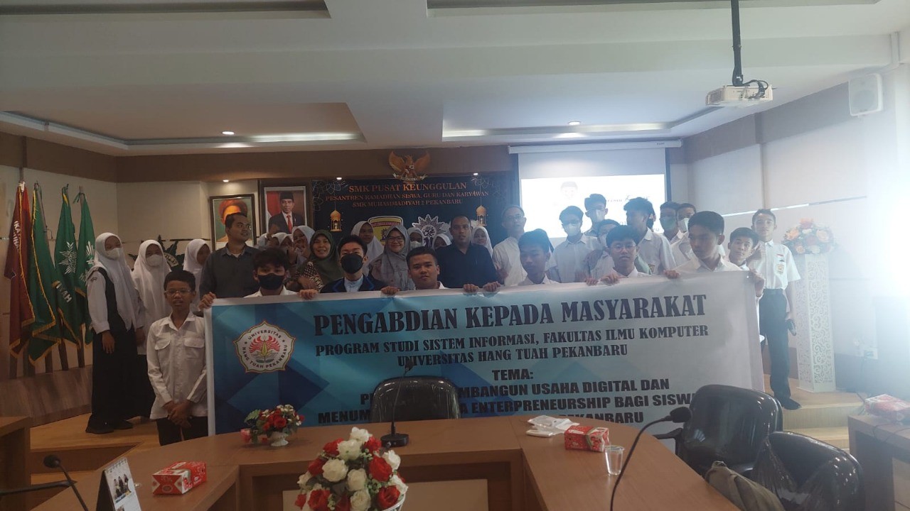 Pelatihan Membangun Usaha Digital Dan Menumbuhkan Jiwa Enterpreneurship Bagi Siswa/i SMK Muhammadiyah 2 Pekanbaru