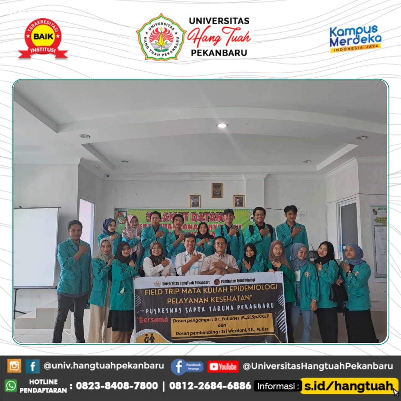 Mahasiswa S1 Prodi Kesehatan UHTP, Field Trip ke Puskesmas Di Pekanbaru