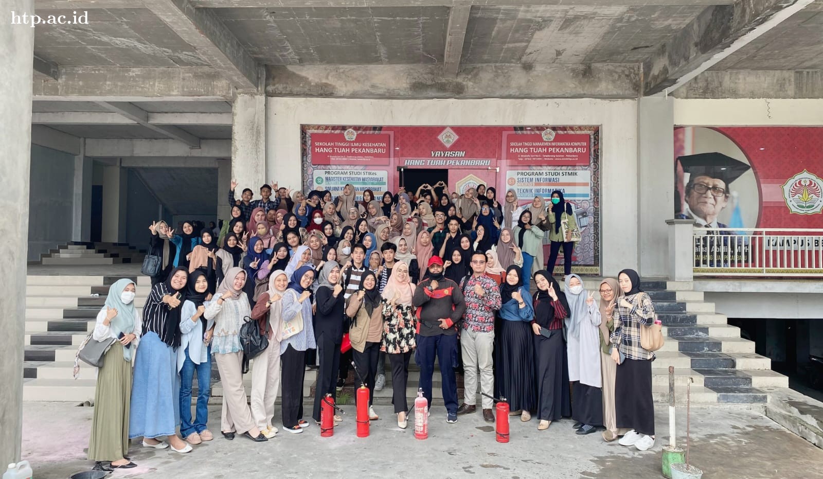 Mahasiswa Tiga Prodi Universitas Hang Tuah Pekanbaru Ikuti Simulasi Bencana