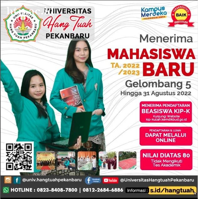 Jadwal SPMB Univeristas Hang Tuah Pekanbaru Gelombang 5