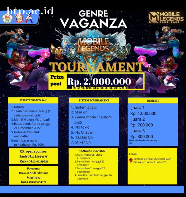 Turnamen Mobile Legend - Genre Vaganza PIKMAHA