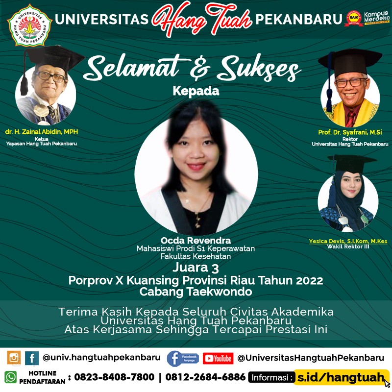 Mahasiswa S1 Keperawatan Raih Prestasi dikejuaraan Provprov Riau X 2022 Cabang Olahraga Taekwondo