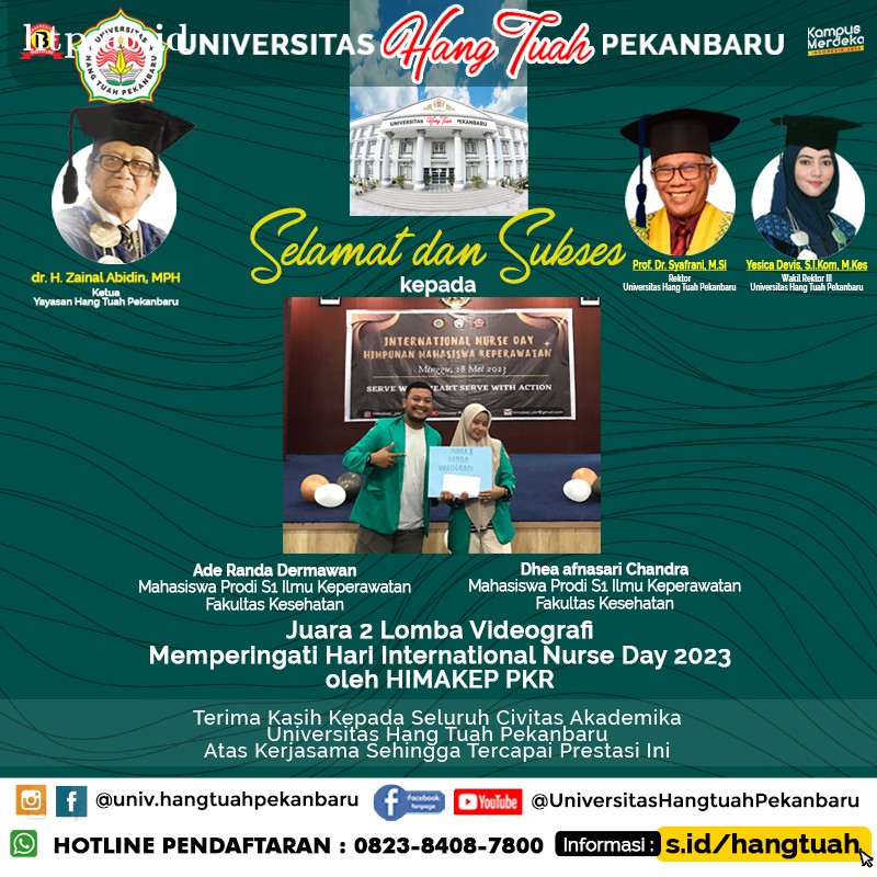 Mahasiswa Prodi S1 Ilmu Keperawatan kembali berprestasi pada event Hari International Nurse Day 2023